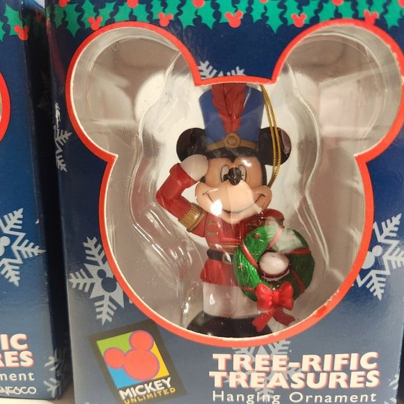 Mickey Unlimited Enesco Tree-rific Treasures Disney Christmas Ornament Lot - Picture 7 of 8